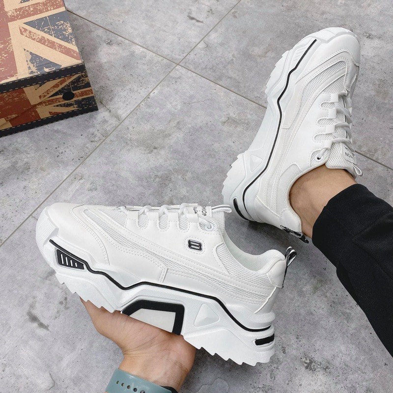 [FreeShip - Ảnh thật ] Giày nam, giày thể thao nam sneaker tăng chiều cao 6cm D62